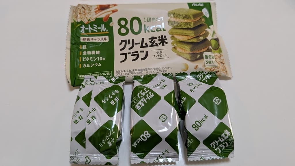 クリーム玄米ブランの抹茶キャラメル味